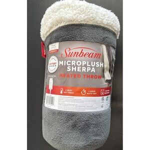Sunbeam‎ Throw Poseidon Microplush, 4 Heat Settings, 4-Hour Auto Shut-Off Winter
